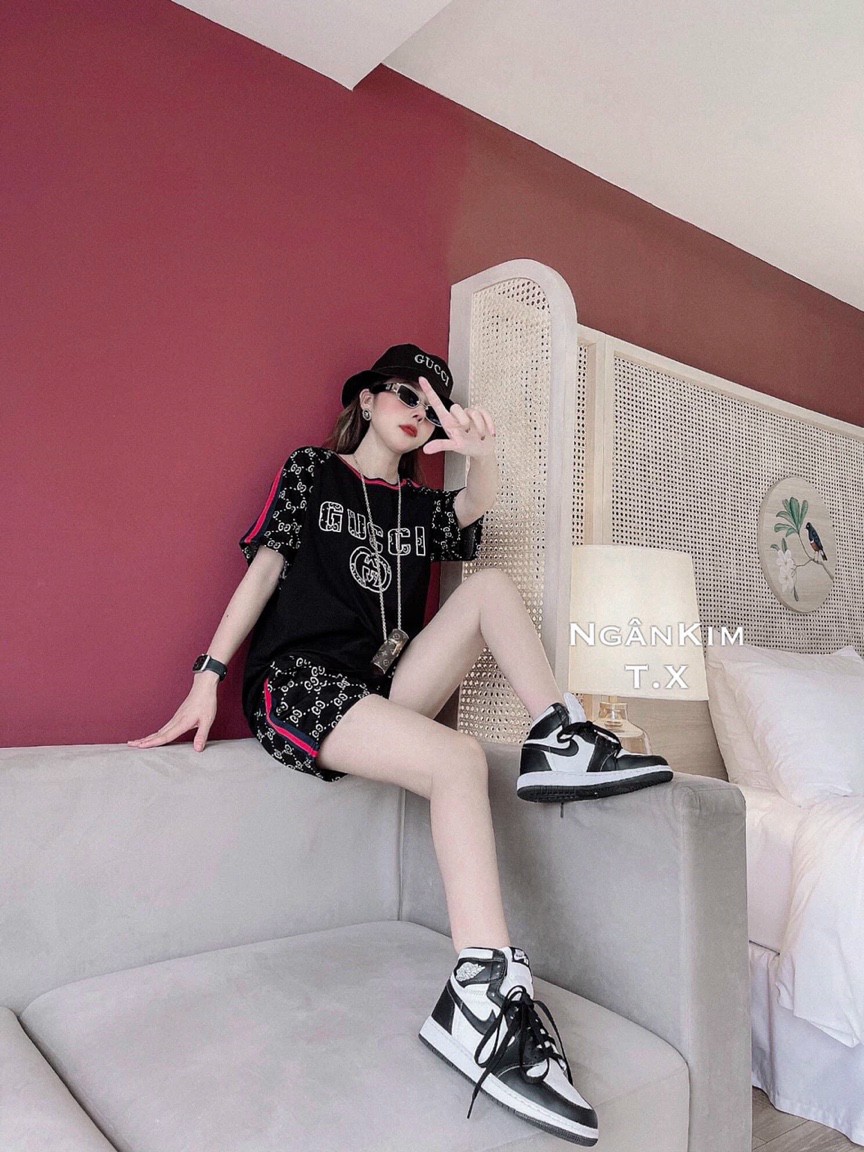 SET BỘ THỜI TRANG GUCCI THÊU- BTN299